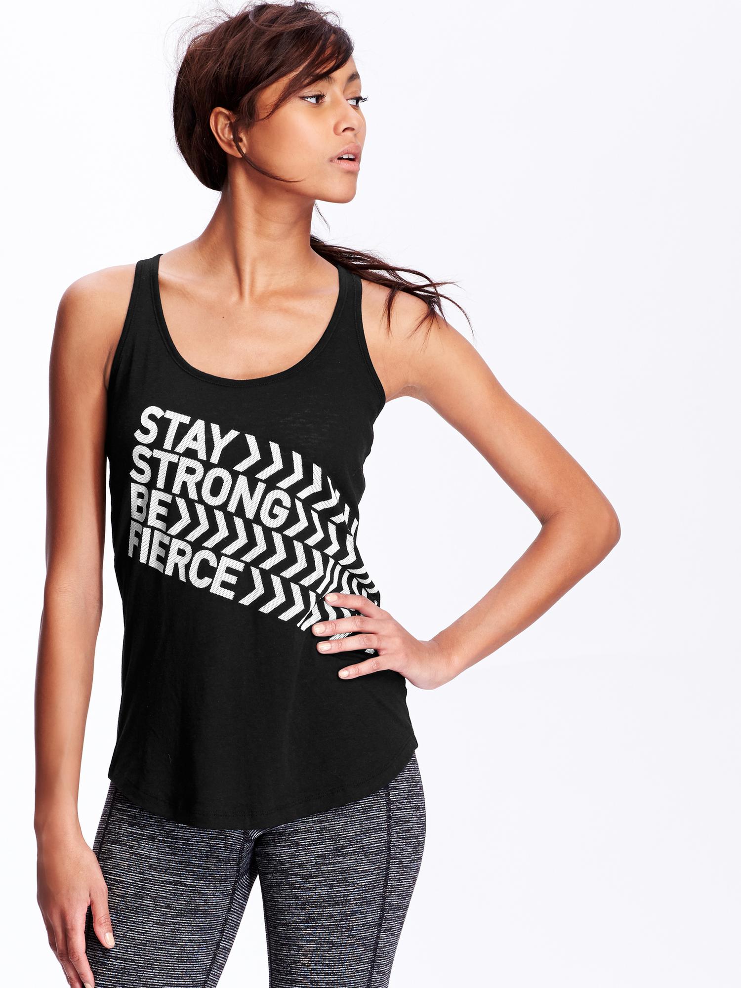 Go-Dry Graphic Tank for Women | Old Navy