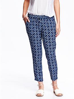 Women's Patterned Soft Pants | Old Navy