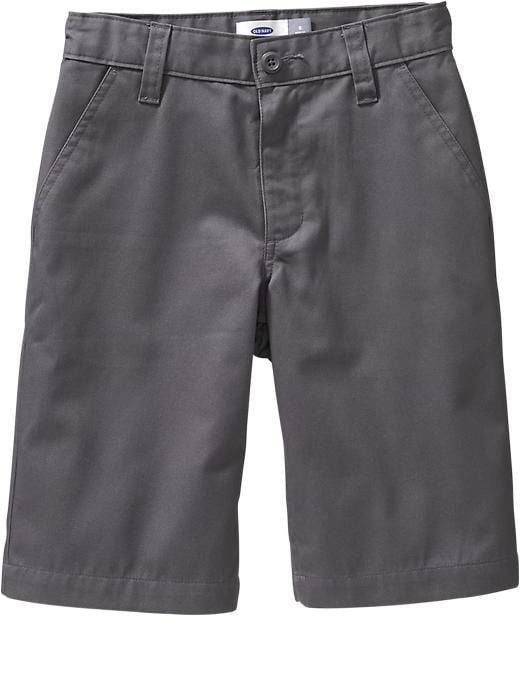 View large product image 1 of 1. Flat-Front Uniform Shorts for Boys