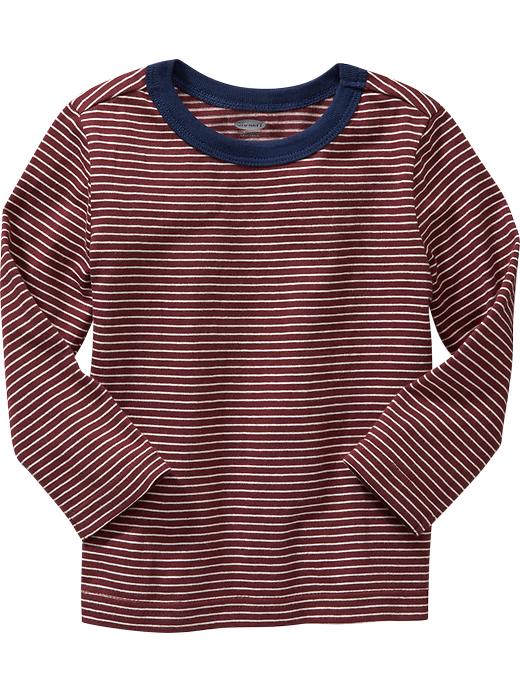 View large product image 1 of 1. Long-Sleeve Striped Tees for Toddler