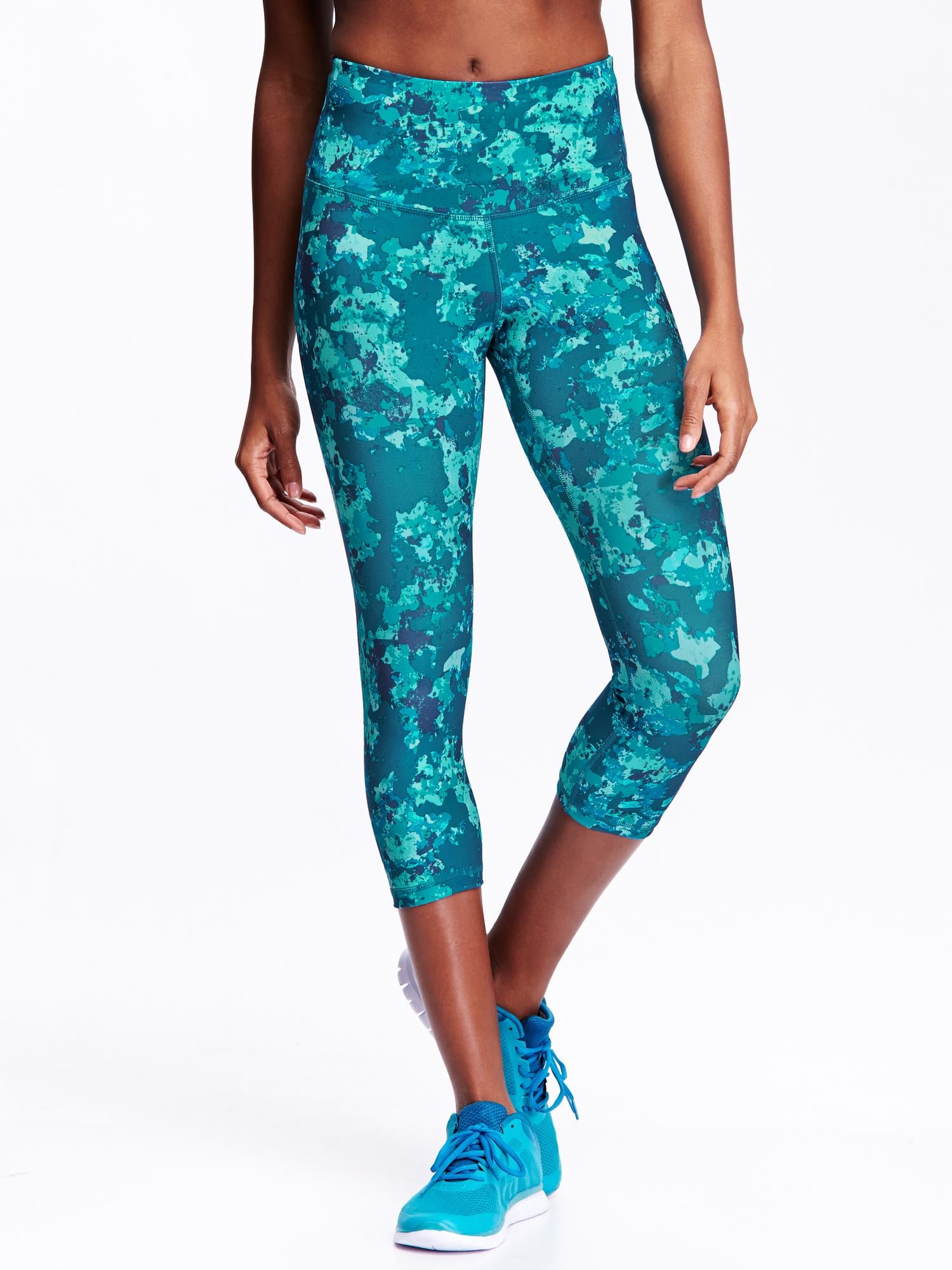 High-Rise Compression Crops for Women | Old Navy