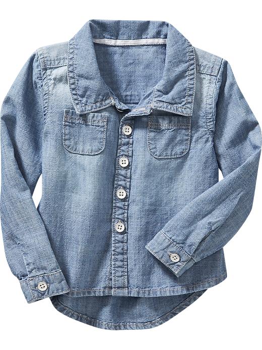 View large product image 1 of 1. Hi-Lo Chambray Shirts for Toddler