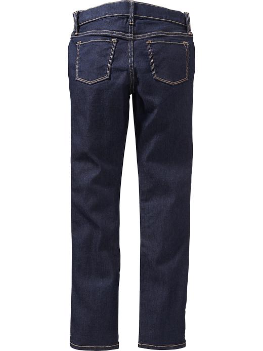 View large product image 2 of 2. Girls Dark-Wash Skinny Jeans