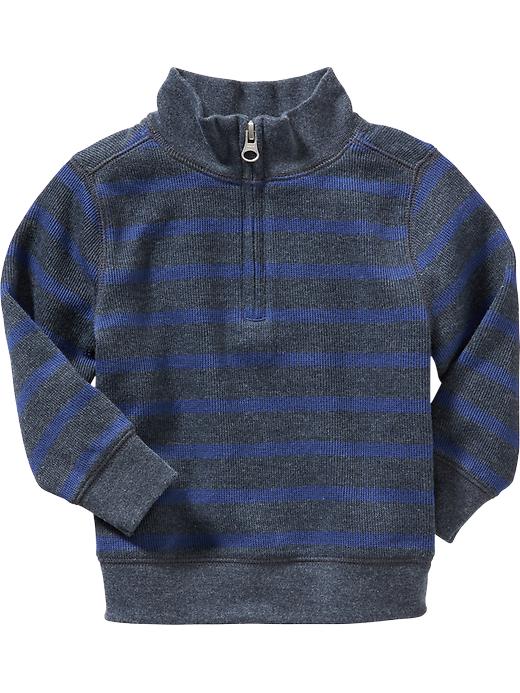 View large product image 1 of 1. Striped Half-Zip Pullover for Toddler
