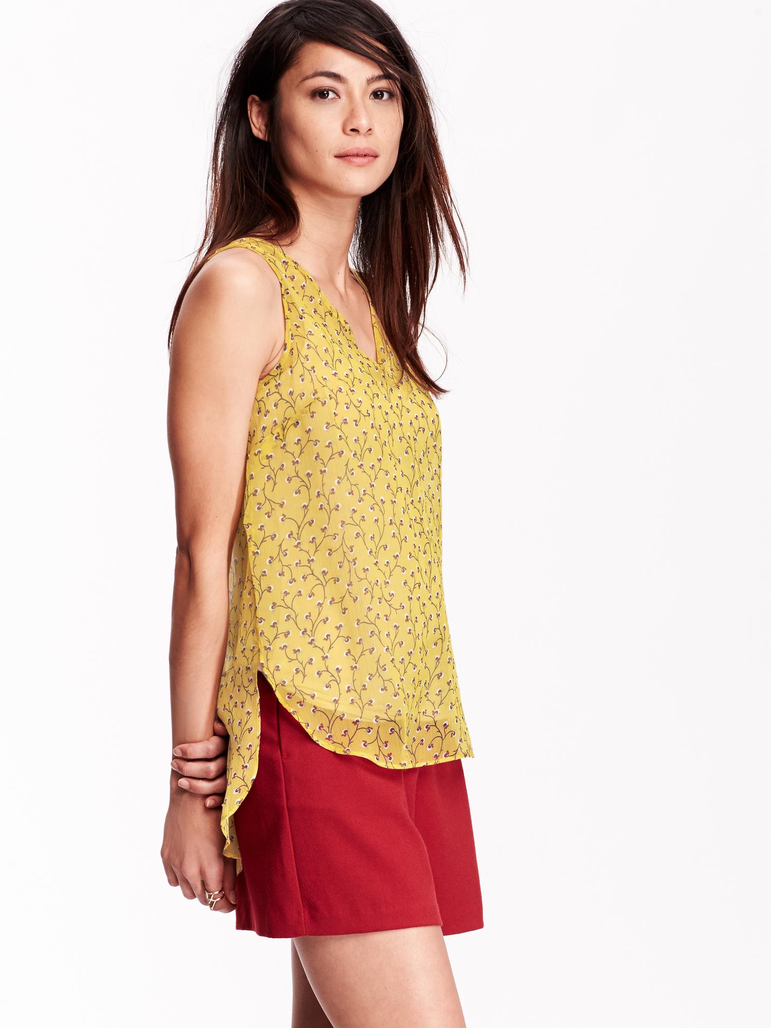 Floral Chiffon Tank Old Navy 7179