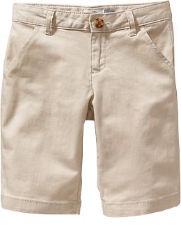 old navy khaki uniform shorts