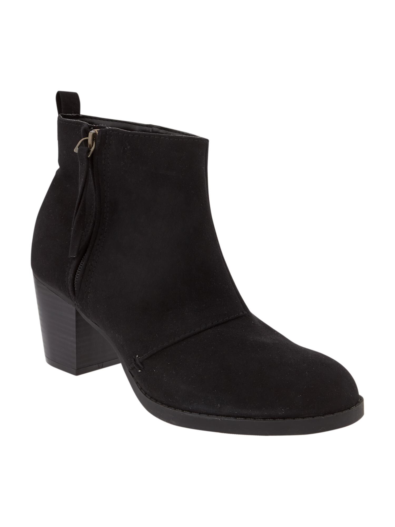 Faux-Suede Zip Ankle Boots | Old Navy