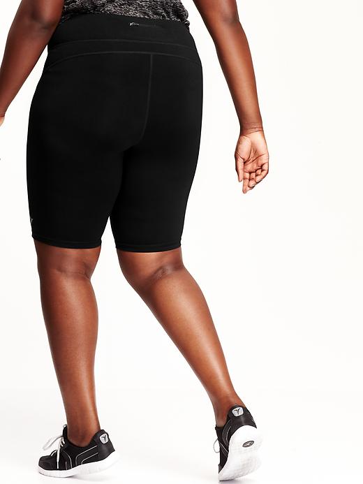 View large product image 2 of 2. Plus-Size Elevate Compression Bermudas - 10-inch inseam