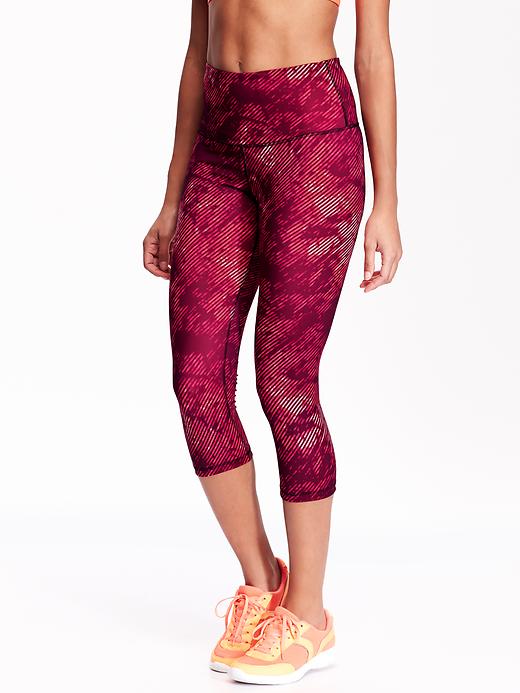 View large product image 1 of 2. High-Rise Compression Crops for Women