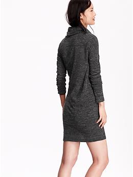 View large product image 2 of 2. Cowl-Neck Sweater Dress