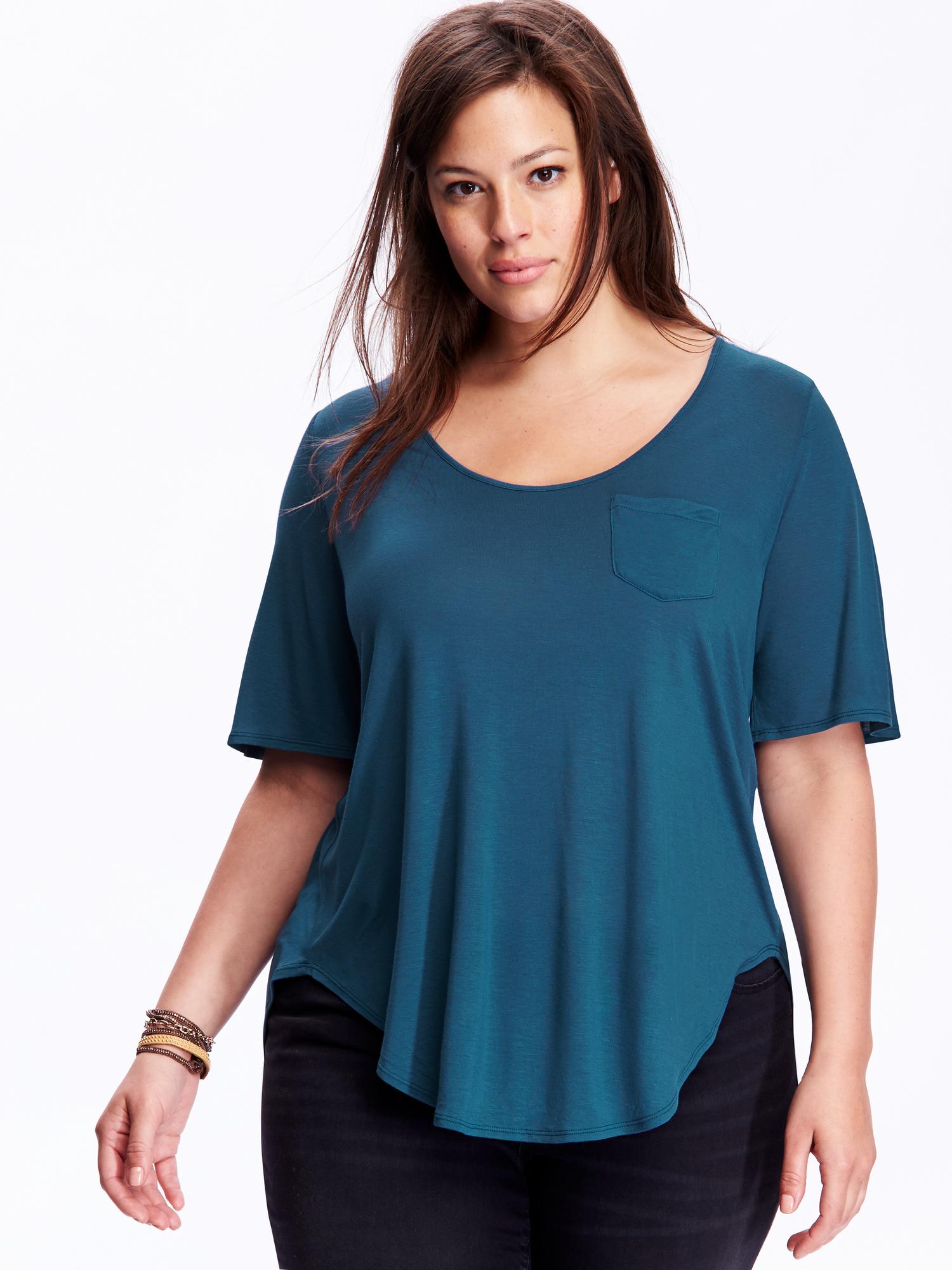 Relaxed Curved-Hem Plus-Size Tee | Old Navy