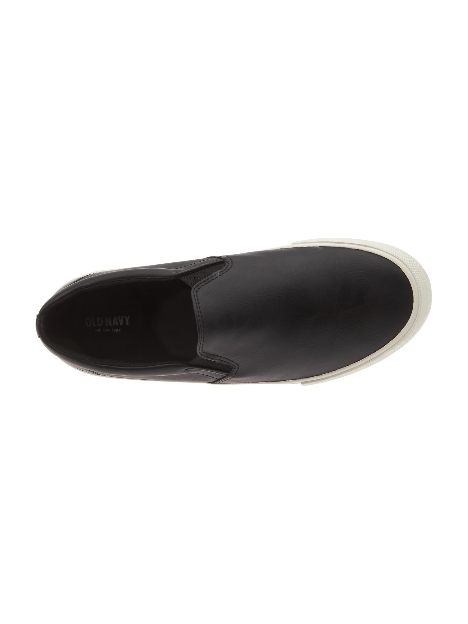 Women's Faux-Leather Slip-Ons | Old Navy