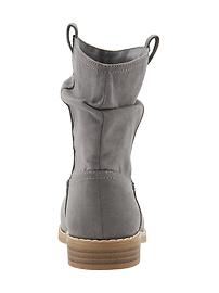View large product image 3 of 5. Girls Faux-Suede Western-Style Boots