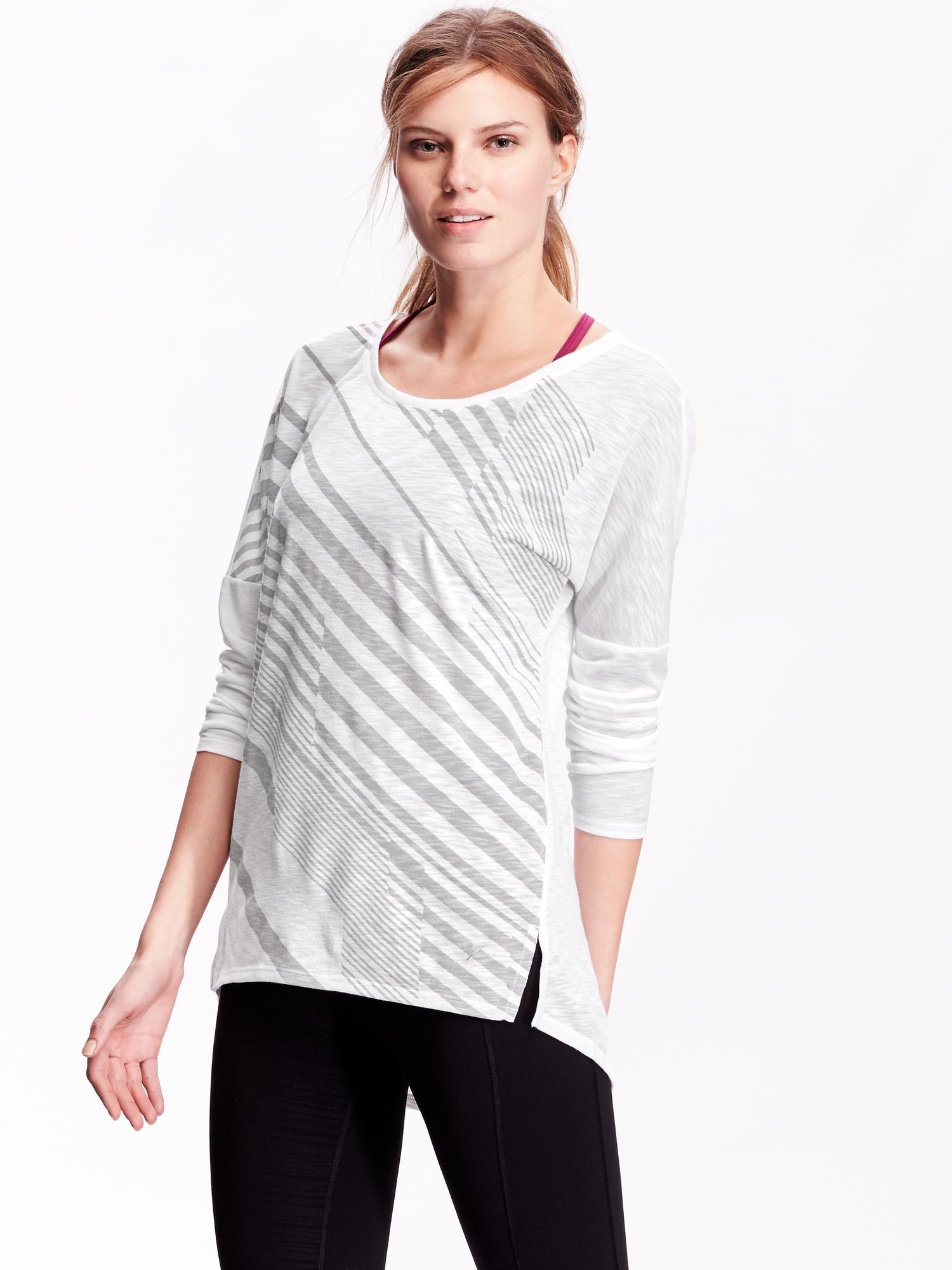 Long-Sleeve Hi-Lo Tee