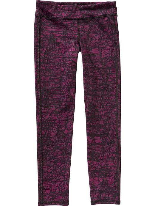 View large product image 1 of 1. Go-Dry Printed Leggings for Girls
