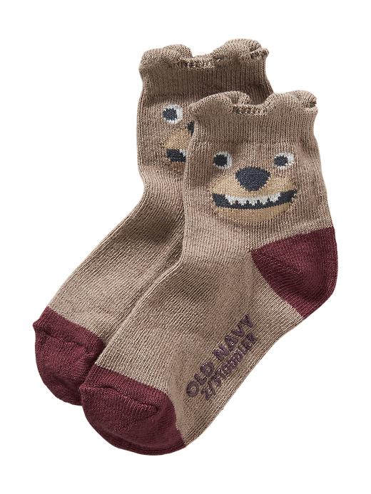View large product image 1 of 1. Non-Skid Critter Socks for Baby