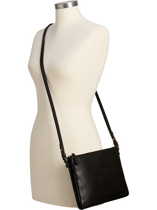 View large product image 2 of 2. Large Dual-Zip Crossbody Bag for Women