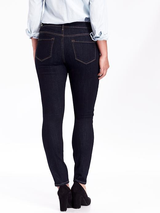 Image number 2 showing, Mid-Rise Curvy Skinny Jeans for Women
