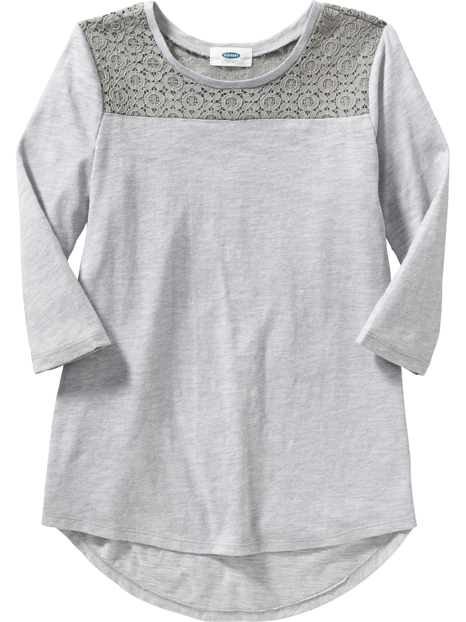 Girls Lace-Inset Tunic | Old Navy