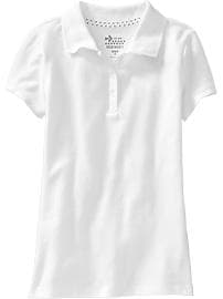 View large product image 3 of 3. Uniform Pique Polo for Girls