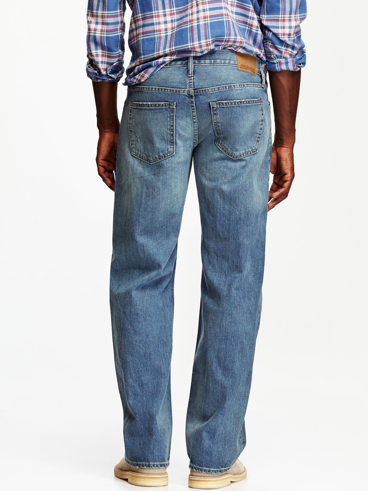 Old Navy Mens Blue Loose Fit Denim Jeans Size 44/32 - beyond exchange