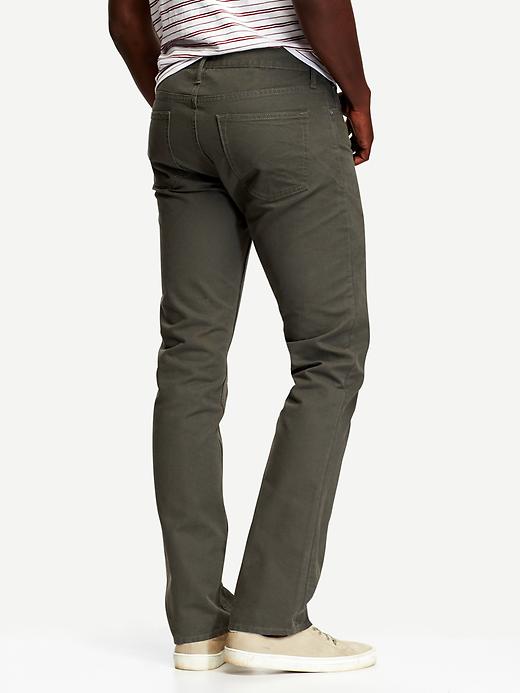 View large product image 2 of 2. 5-Pocket Slim Canvas Pants