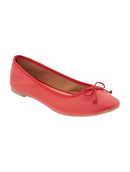 Main product image: Faux-Leather Ballet Flats