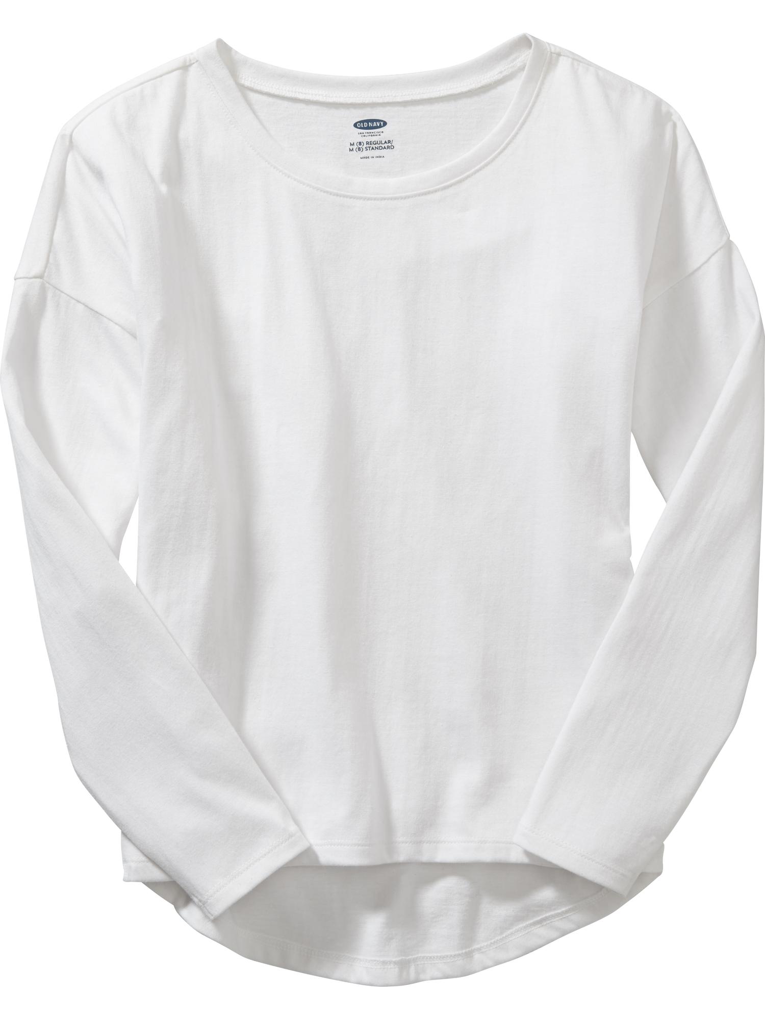 Girls Drop-Shoulder Hi-Lo Tee | Old Navy