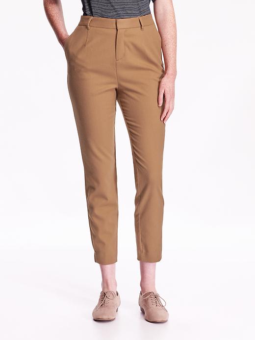 View large product image 1 of 1. High-Rise Twill Pants