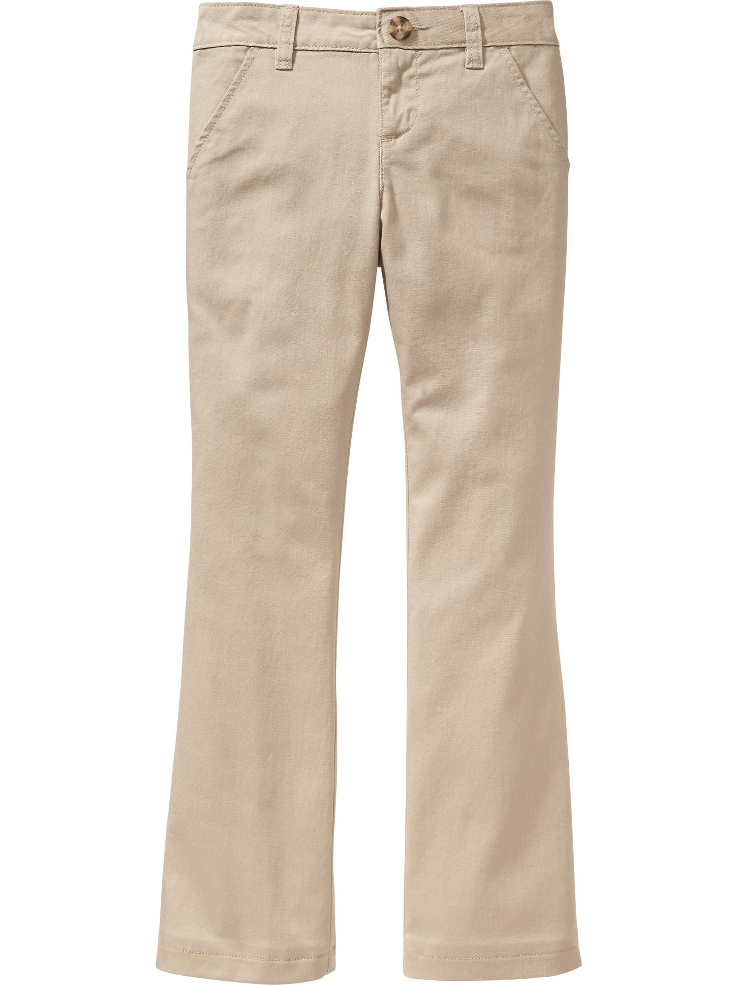 bootleg khaki pants