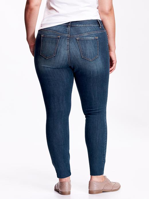 View large product image 2 of 2. High-Rise Distressed Rockstar Plus-Size Jeans