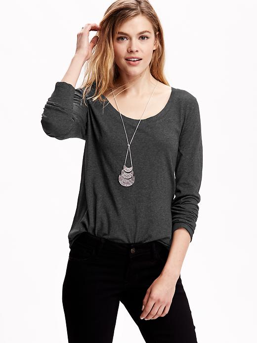 Relaxed Scoop-Neck Tee | Old Navy