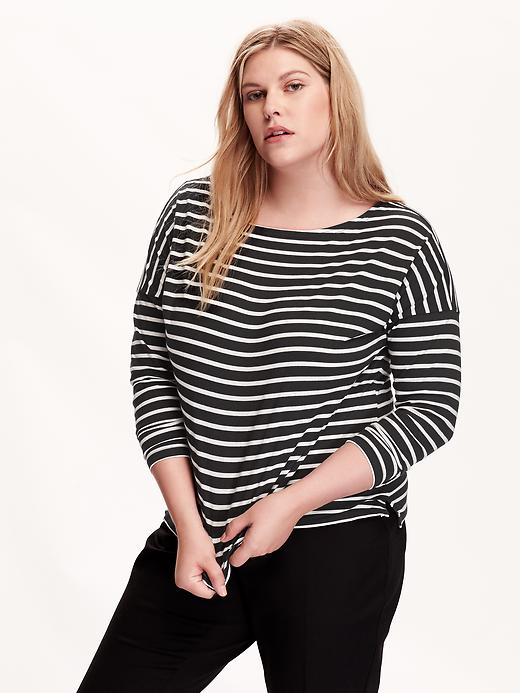 Relaxed Striped Plus-Size Tee | Old Navy