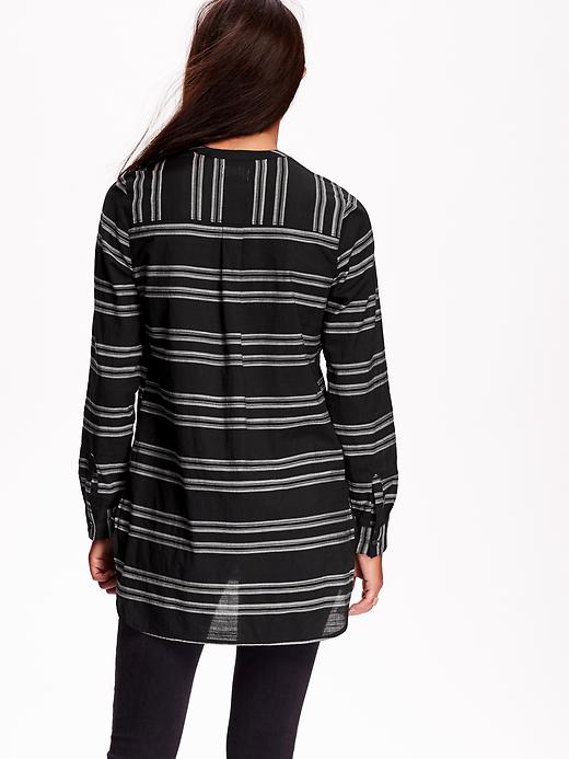 View large product image 2 of 2. Striped Tunic Pullover