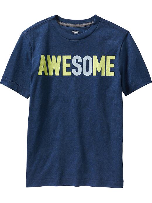 View large product image 1 of 1. Boys Go-Dry Graphic Tees