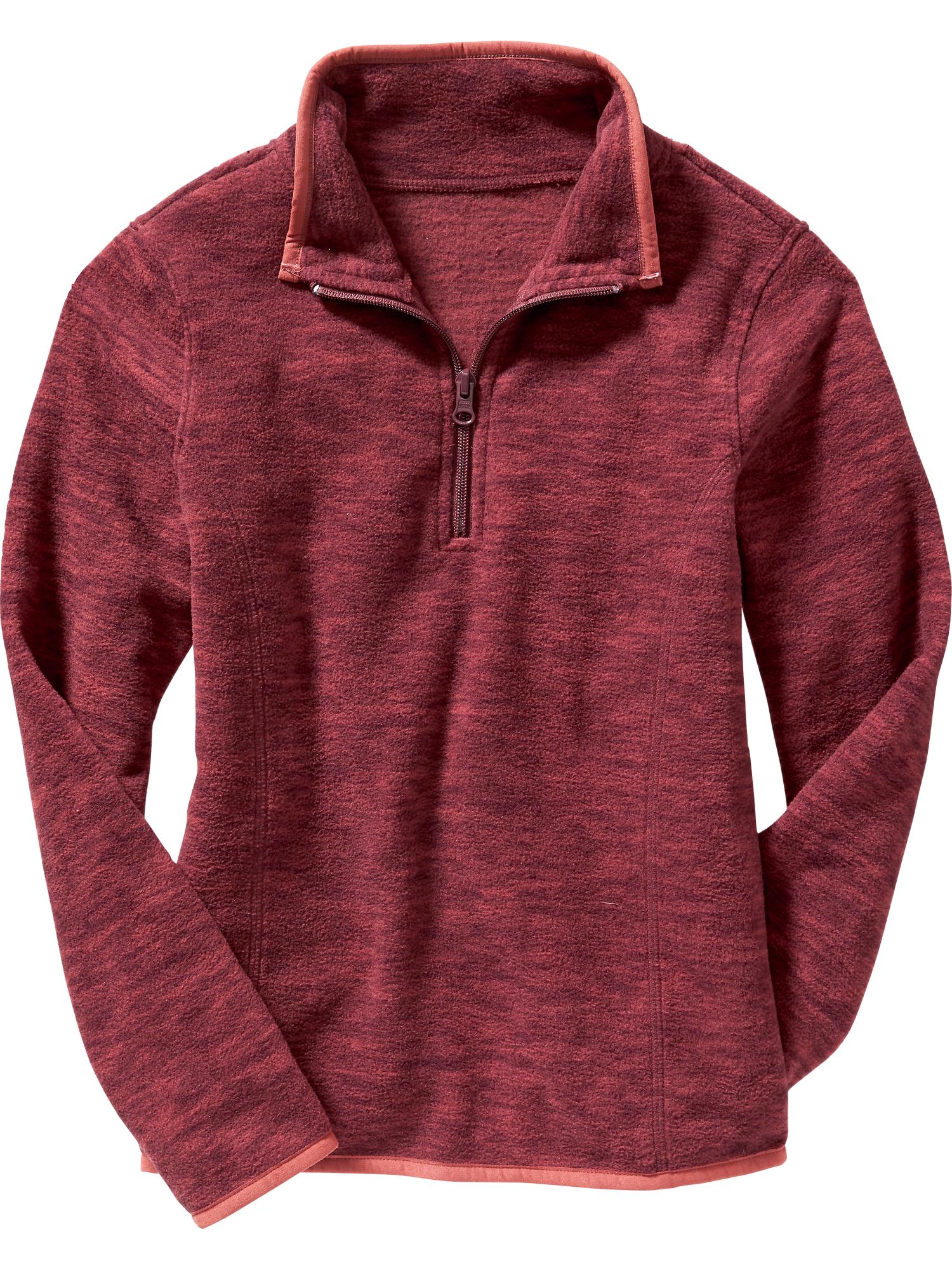 SpaceDye Performance Fleece 1/2Zip Pullover for Girls Old Navy