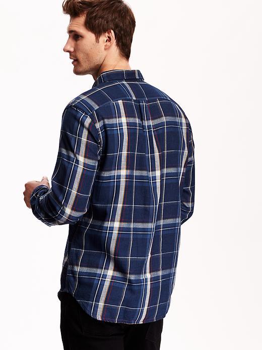 View large product image 2 of 3. Men's Slim-Fit Plaid Shirt