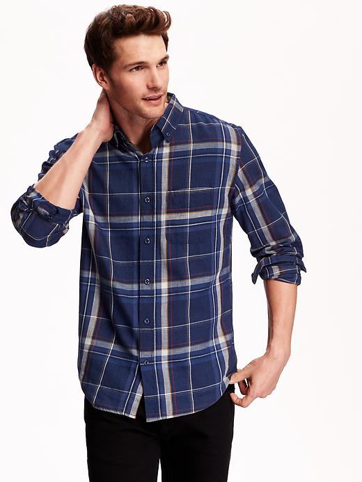 View large product image 1 of 3. Men's Slim-Fit Plaid Shirt