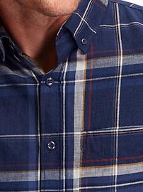 View large product image 3 of 3. Men's Slim-Fit Plaid Shirt