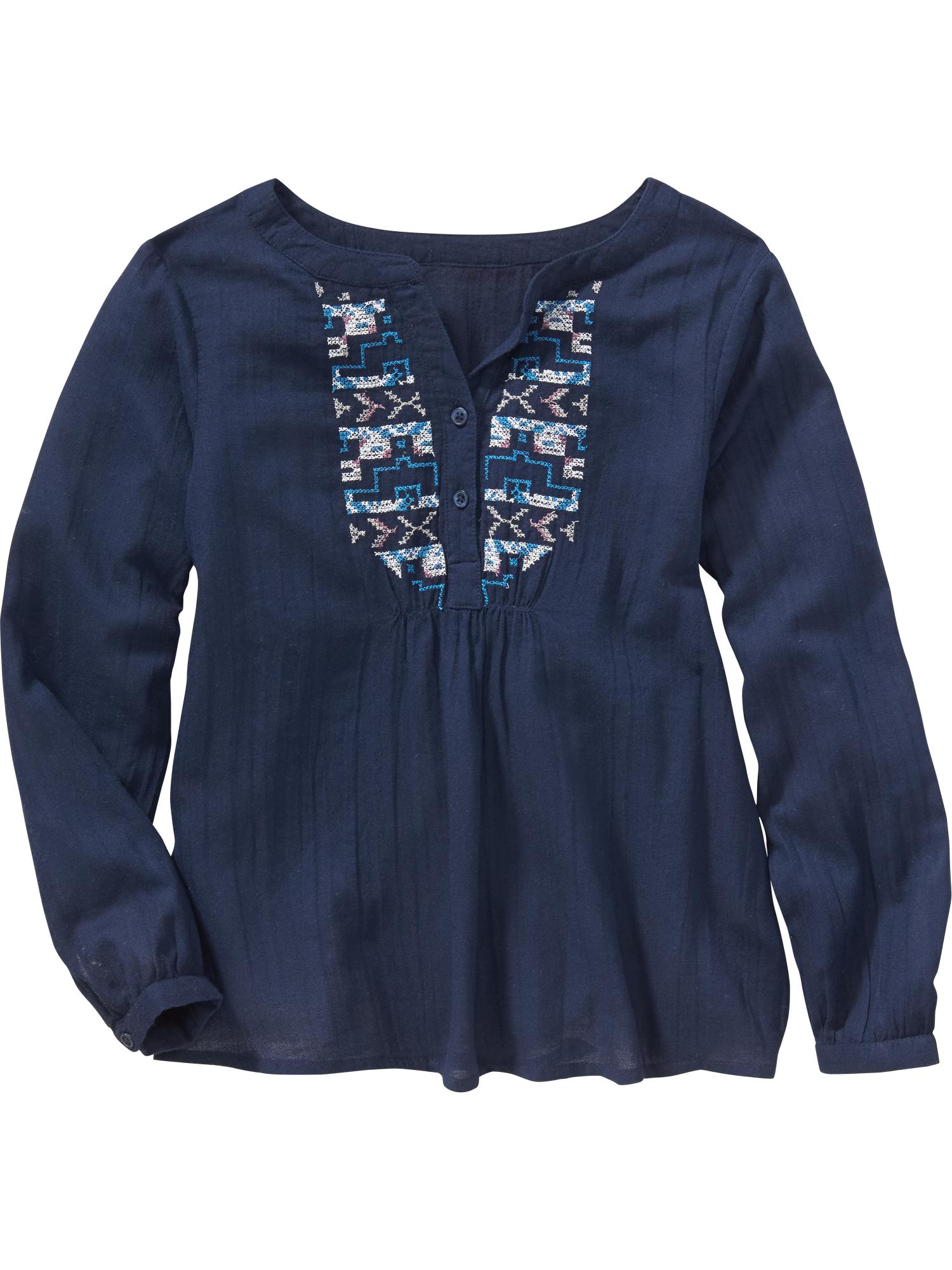 Girls Embroidered Boho Top | Old Navy