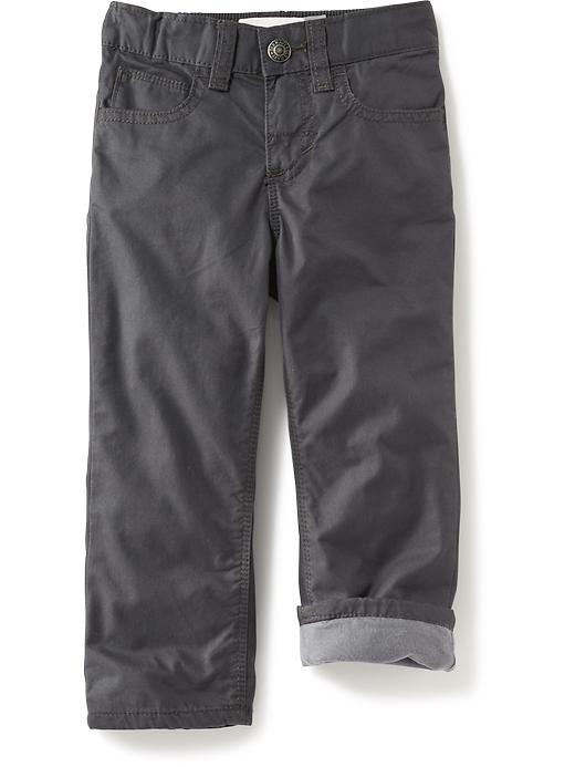 Jersey-Lined Twill Pants for Toddler | Old Navy