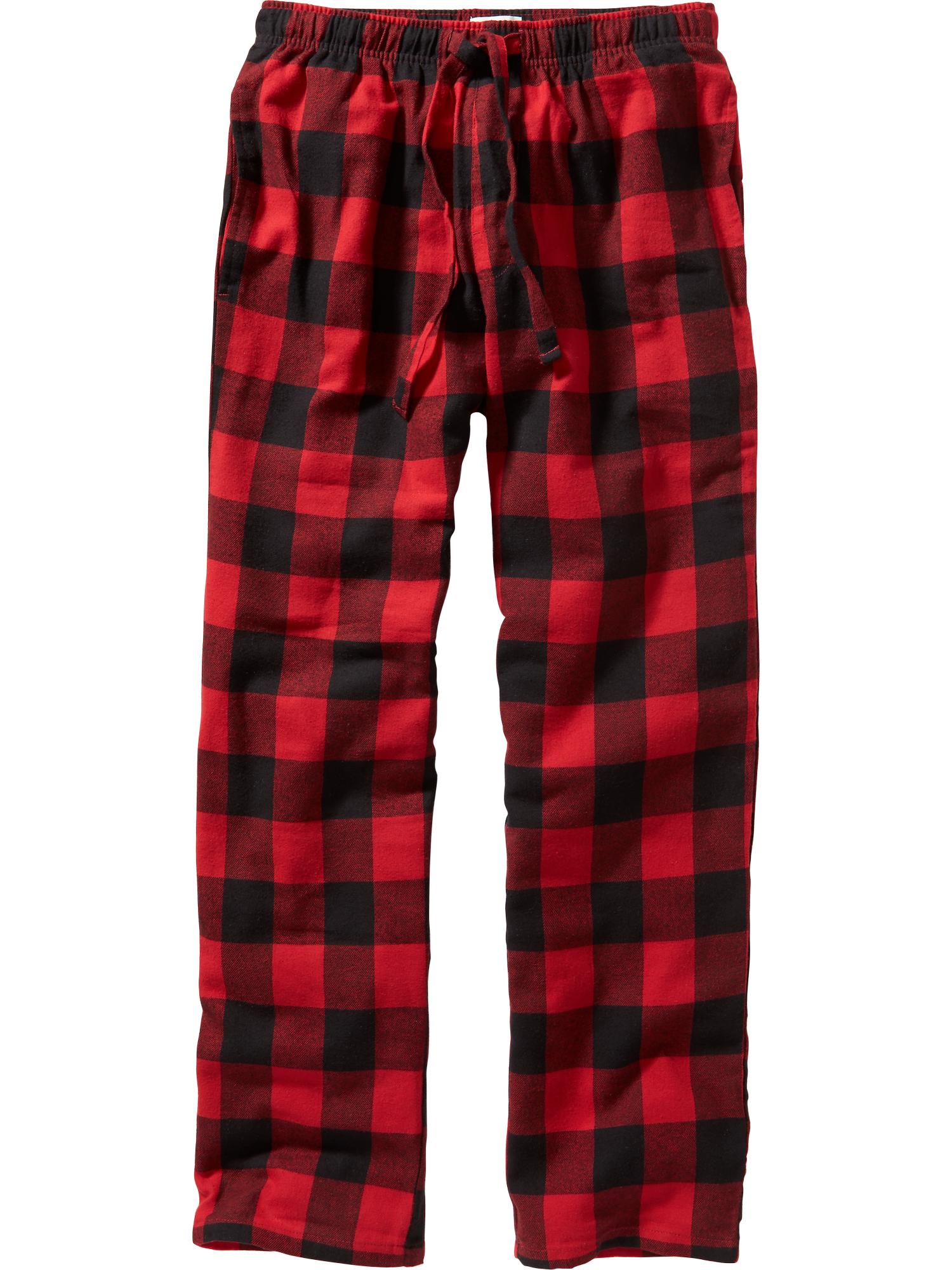 NWT: Men’s Old Navy Plaid Flannel Pajama Pants, Red/Black, Size XL