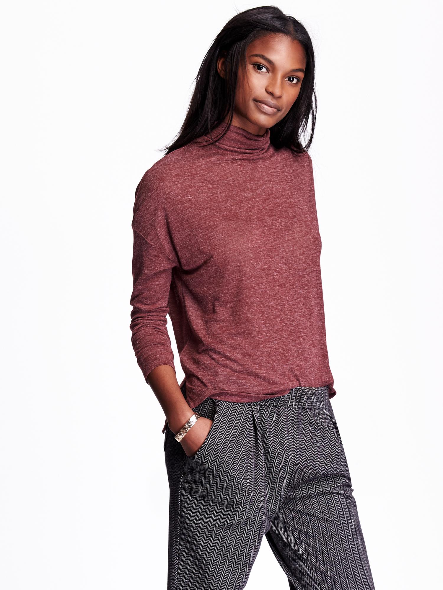 Long tail outlet turtleneck