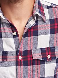 View large product image 3 of 3. Regular-Fit Plaid Flannel Shirt
