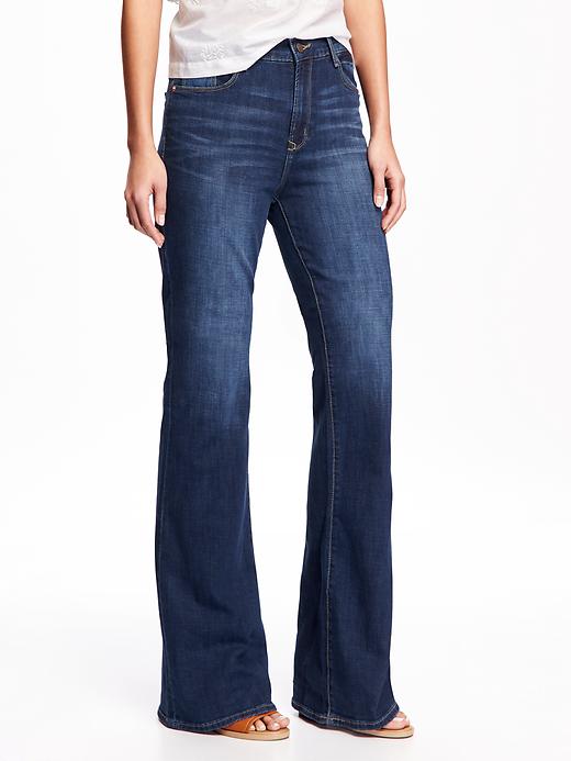 Image number 1 showing, High-Waisted Eco-Friendly Vintage Flare Jeans For Women
