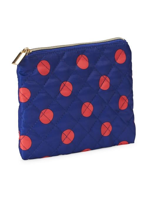 View large product image 1 of 1. Quilted Zipper Pouch