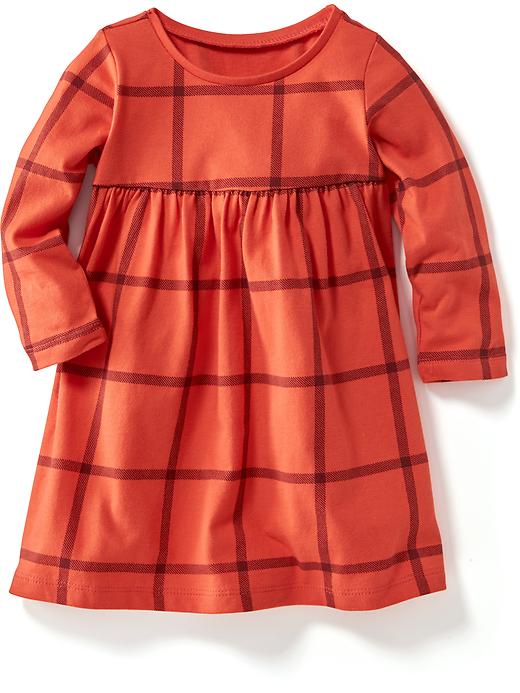 View large product image 1 of 1. Long-Sleeve Patterned Dress for Baby