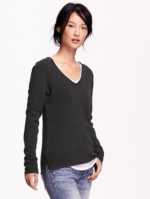 View large product image 1 of 2. Classic V-Neck Sweater
