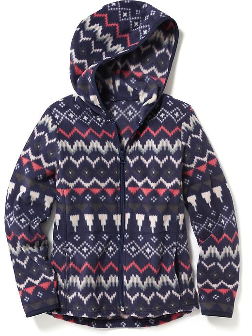 Printed Performance Fleece Hoodie for Girls | Old Navy