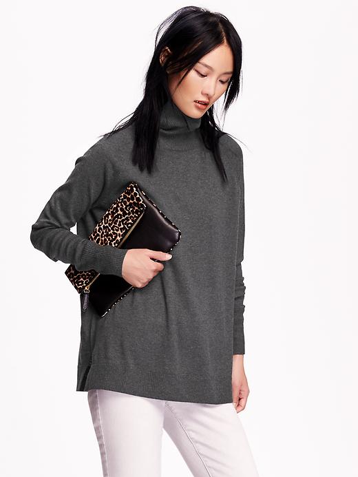 View large product image 1 of 1. Women's Pullover Turtleneck Sweater
